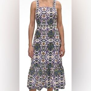 Sam Edelman dress, floral/tile print